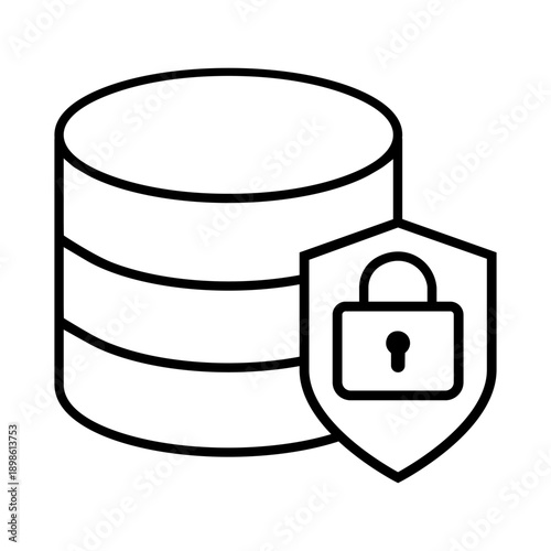Firewall vector icon. Cybersecurity Illustration sign. Computer antivirus symbol. Data protection logo.