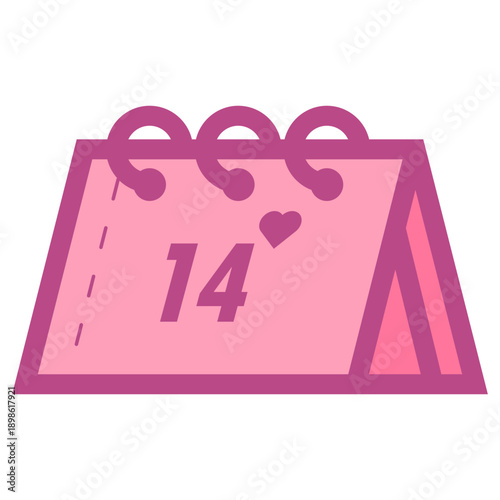 february 14 valentines day icon