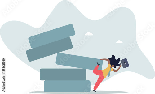 Investment risk, failure or mistake for greedy decision,life and employment of people.