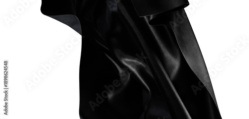 Close-up of a dark, shiny f...