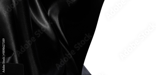 Konstfotografi Black fabric with a slight sheen provides a dramatic contrast