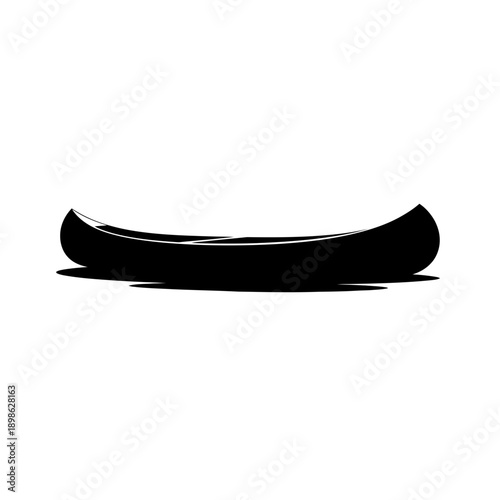 Wallpaper Mural Canoe Silhouette Vector Icon Isolated River Boat Water Sport Symbol on White Background for Nature Design Torontodigital.ca