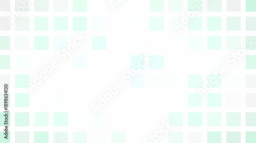 White blue simple abstract square background, geometric animation