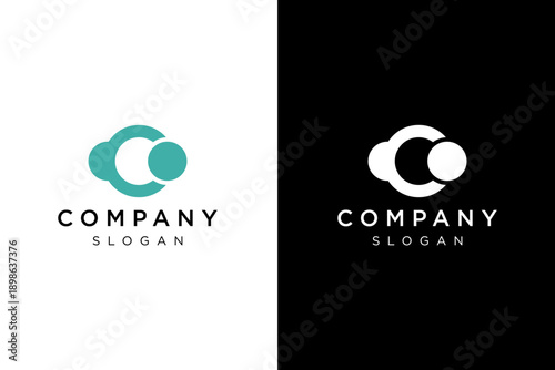 unique planet circle C logo design