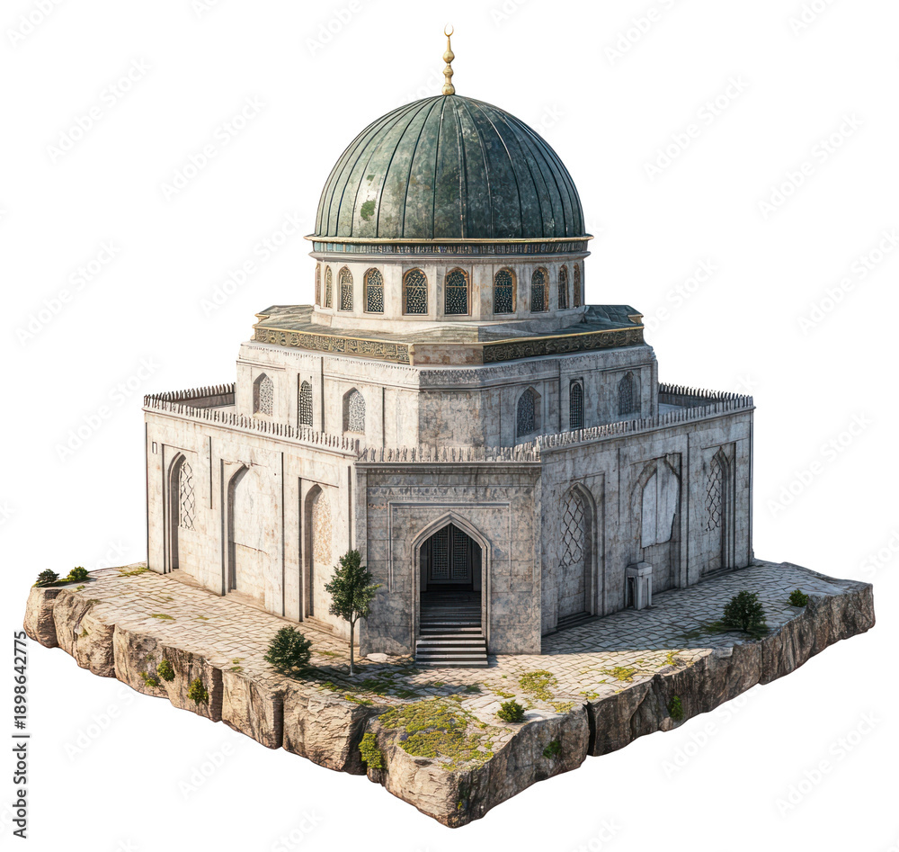 Obraz premium PNG Dome of the Rock dome architecture building.