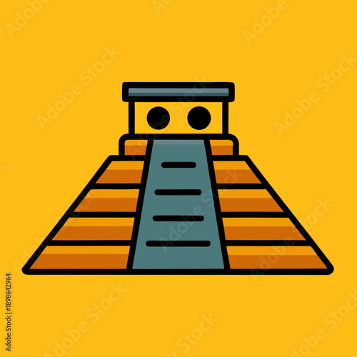 vector illustration of a railway station