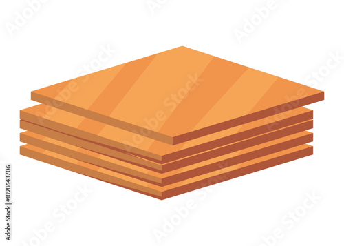 Laminated plywood panels for woodworking designs, Multiple sheets of plywood with visible wood grain intended for cabinetry and interior fitout developments in urban workshops