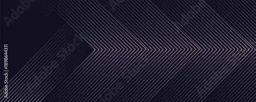 Latar belakang hitam abstrak yang elegan dengan garis geometris emas yang berkilau. Pola garis bulat diagonal emas modern.Templat spanduk horizontal. Cocok untuk sampul, poster, presentasi, wab