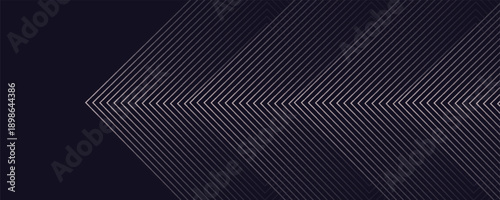 Latar belakang hitam abstrak yang elegan dengan garis geometris emas yang berkilau. Pola garis bulat diagonal emas modern.Templat spanduk horizontal. Cocok untuk sampul, poster, presentasi, wab