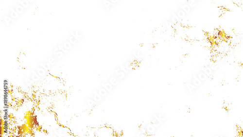 Pieces flakes of golden flakes shimmer, gold foil on vertical png transparent background. Abstract design element. Gold splashes Texture. 