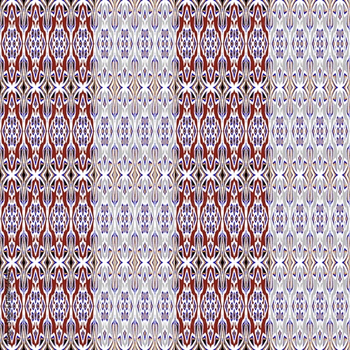 Highly detailed tribal geometric seamless pattern, ideal for premium textiles, fashion design, surface design, and decorative backgrounds.