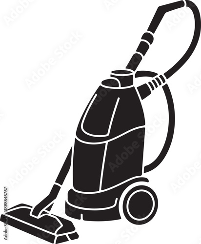 Industrial vacuum cleaner and floor cleaning machine icon