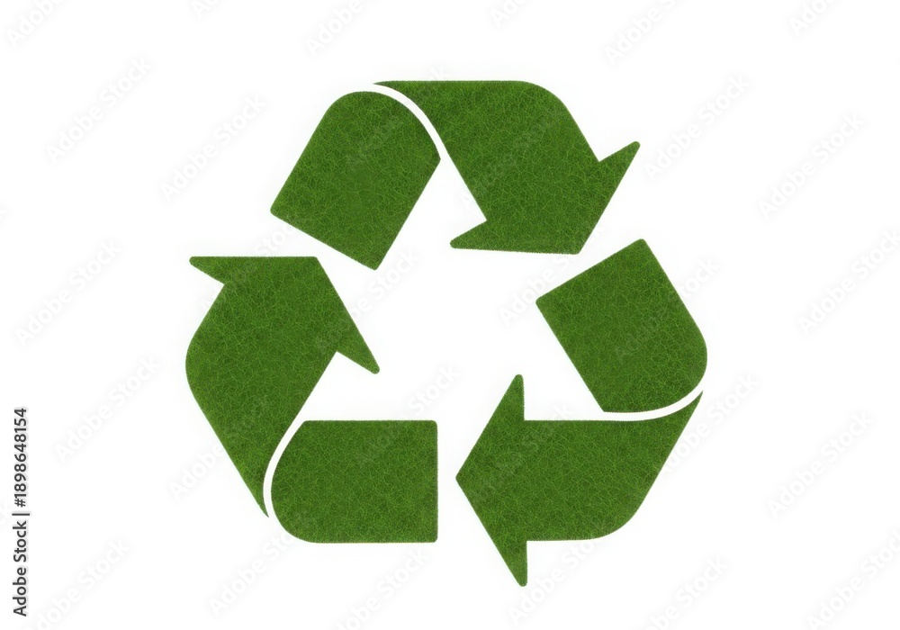 Fototapeta premium Recycling symbol representing sustainability and environmental conservation efforts