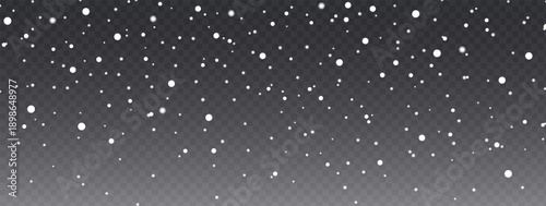 Falling snowflakes winter background for seasonal holiday designs and festive decoration projects