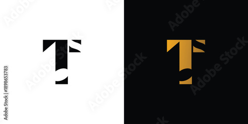 Strong and elegant T initials music logo design
