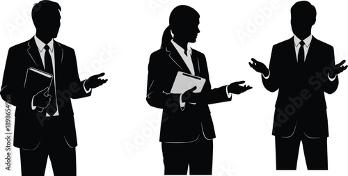 Comprehensive set of black silhouettes featuring men and women in various prayer positions, kneeling, bowing, and sitting in humble worship on a white background for spiritual concepts.