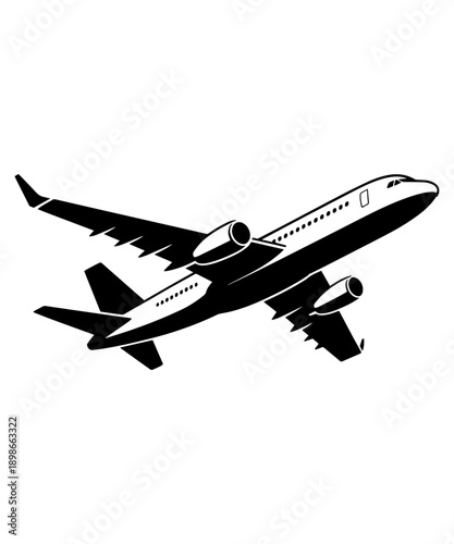 Airplane Icon - Aviation, Air Travel, Flight