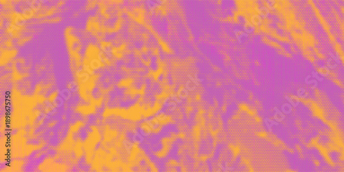 Grunge halftone gradient background. Faded grit noise texture. Colorful wallpaper. Retro pixelated backdrop. Anime or manga style comic overlay. Vector graphic design textured Grunge scratch template.