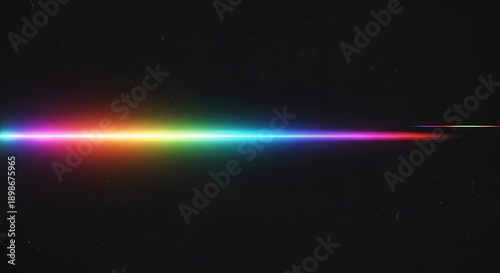 Abstract Colorful Light Beam on Dark Background.