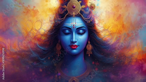 Mystical Portrait of Lord Shiva – Maha Shivaratri Divine Artwork for 15 February 2026. Hindu festival Maha Shivratri. Vector illustration Of Shivratri, Maha Shivratri with hindi massage om maha shivay