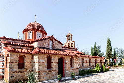 Saint Paraskevi and Holy Protection (Virgin Mary) Monastery in Nea Vyssa or Nea Visa Evros, Greece, near Greek Turkish border and the river Evros, close to Orestiada, Ormenio and Edirne