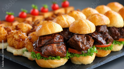 Food served during a formal...