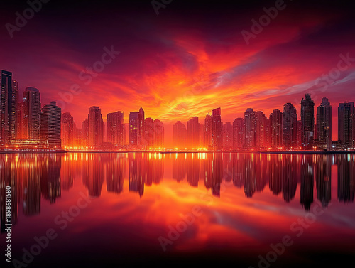 Middle East city skyline