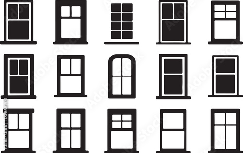 Collection of various window styles and designs