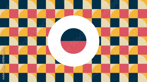 Dynamic Geometric Pattern Variation with Central Symmetrical Motif