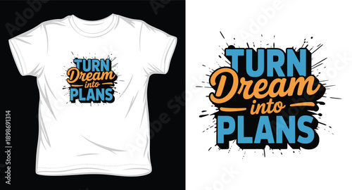 The mountain night adventure t-shirt design featuring a detailed mountain range under a large moon, vector graphic