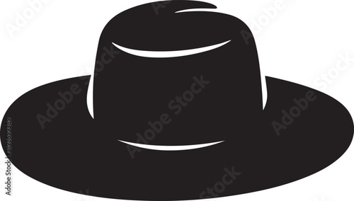 unique hat icon silhouette