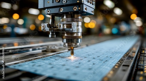 Advanced laser cutting technology used in modern manufacturing processes for precision engineering and fabrication of materials