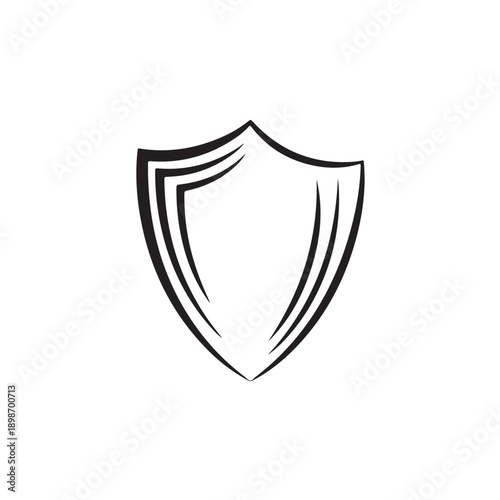 shield with ribbon