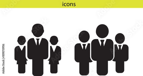 
Business Teamwork and Corporate People Group Icon
