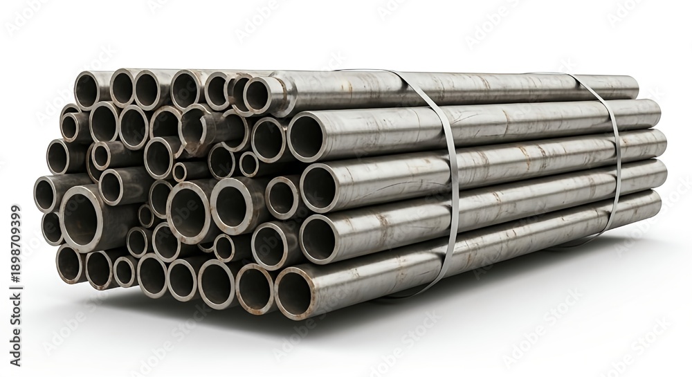 Fototapeta premium stack of metal pipes