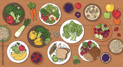 Seamless Easter eggs pattern with a colorful set of decorative eggs in a clean vector illustration style