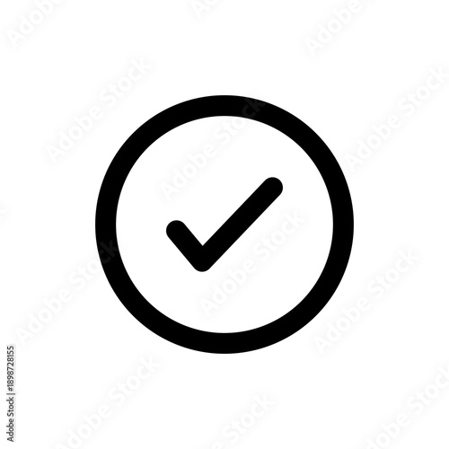 Free Download Check mark inside circle icon showing approval, verification, confirmation and success concept - GFXLoad