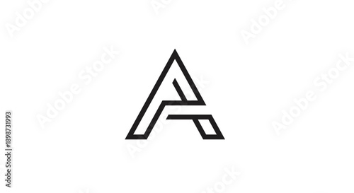 Free Download Black Modern Minimalist Letter A Logo. - GFXLoad