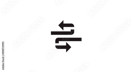Black Refresh Reload Icon Symbol Sign.