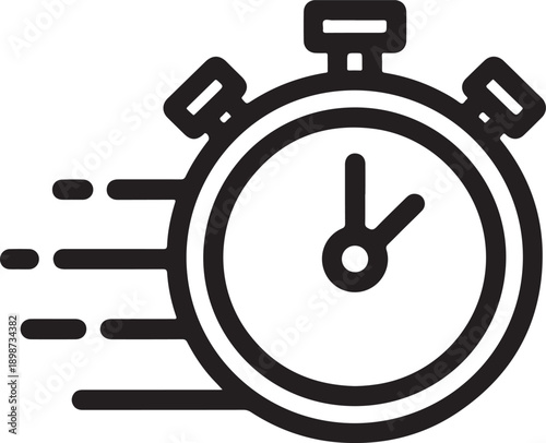 Melting stopwatch symbolizing urgency and passing time