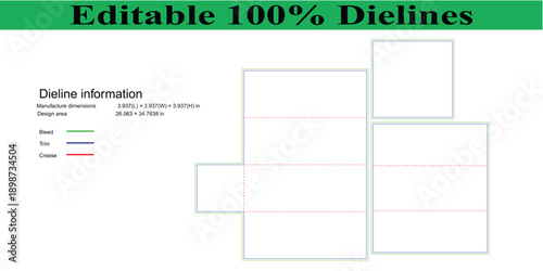 Editable 100% Dielines