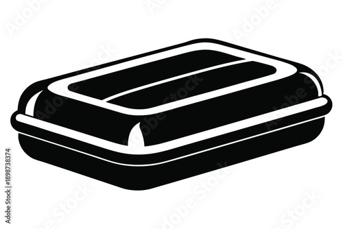 air mattress line art silhouette vector illustration