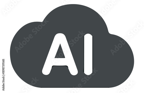 Modern Cloud Computing Concept with AI Integration