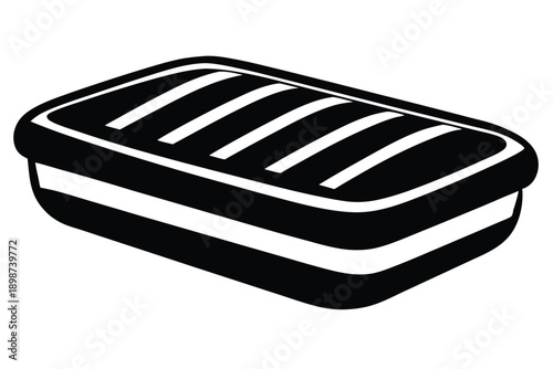 air mattress line art silhouette vector illustration
