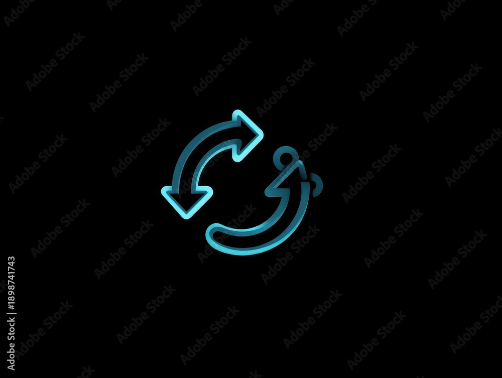 Fototapeta premium sync icon isolated on a transparent background 