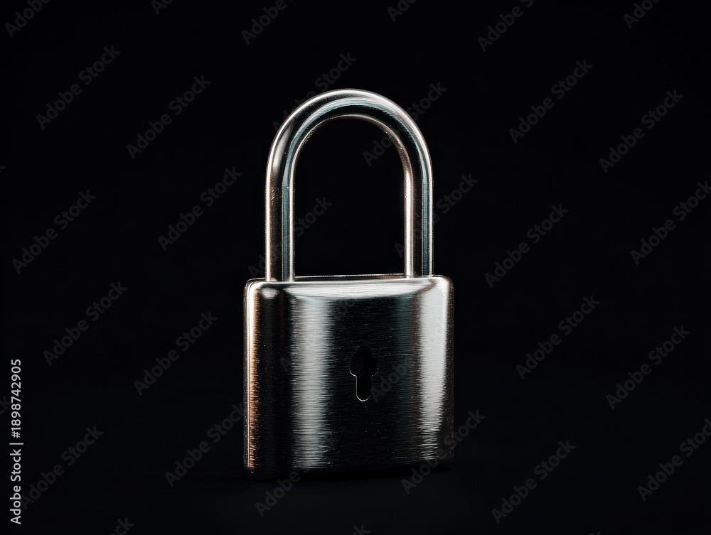 Fototapeta premium lock icon isolated on a transparent background 