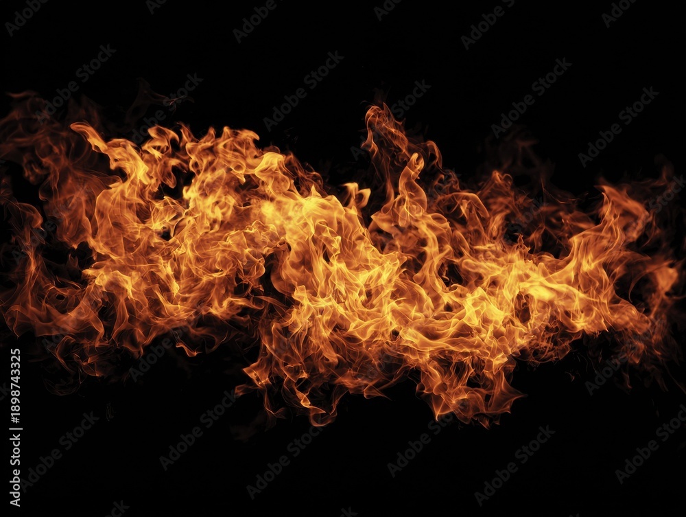 Obraz premium fire overlay isolated on a transparent background 
