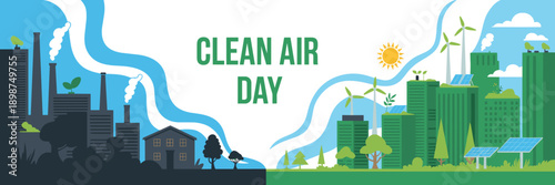 City transition to green energy vector – Ideal for urban planning.