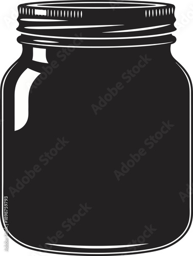 Black jar with lid analysis