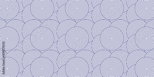 Seamless Japanese wave pattern in blue and white, inspired by traditional Seigaiha design, perfect for textiles, backgrounds, and decorative projects